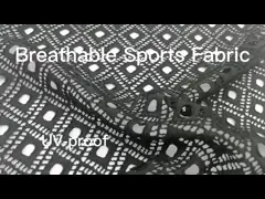 160cm 150D 40D Athletic Wear Material 180gsm Spandex Breathable Mesh Fabric
