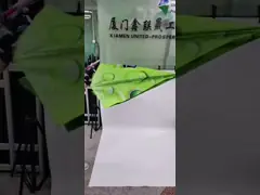 Зонтик идя ручки рамки золота автоматический открытый водоустойчивый video