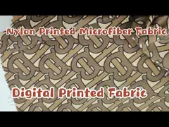 Нейлон 100% напечатал покрытие PU ткани 400T 20Dx20D Microfiber водоустойчивое video