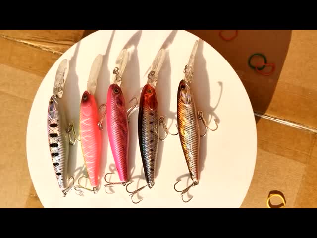 ABS Гигантская рыбацкая приманка с длинным броском 2xПластиковая приманка 17G/ 11,5 см видео