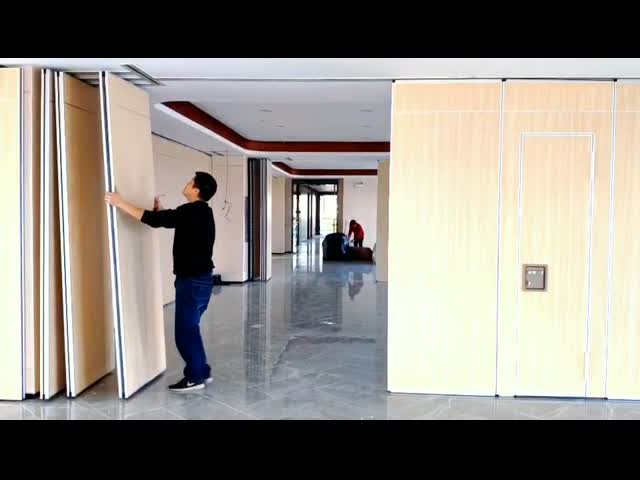 Quadro de alumínio dobrável Parede divisória móvel de vidro de aço inoxidável Parede divisória de vidro de escritório temperada