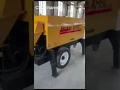 Насос 40m3/H трейлера HBTS40 конкретный цементирует насос бетона нагнетая оборудования video