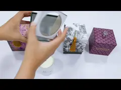 Восточные роскошные коробки свечи, печатание Pantone бумажной коробки свечи video