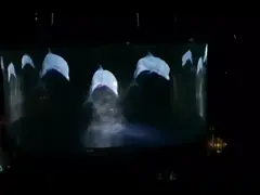 ইভেন্টের জন্য মেশ প্রজেক্টর হলোগ্রাফিক 3D স্ক্রীন স্বচ্ছ নমনীয়