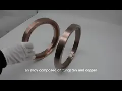 Части кольца медного сплава W80Cu20 вольфрама высокой точности подвергая механической обработке video