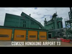 Взлетно-посадочная дорожка аэропорта завода смешивания барабанчика асфальта башни LB4000 320TPH смешивая мобильная video