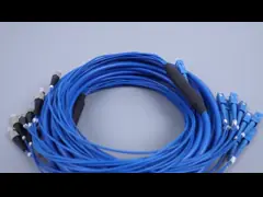 FC UPC 0.3dB IL Break Out Cord 12 Core Armored Fiber Patch Cable 2mm