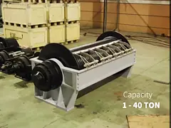 Ворот гидравлического одиночного барабанчика 16000lbs CE промышленный video