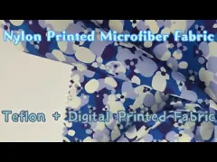40gsm 150cm напечатало масло 100% тефлона нейлона ткани Microfiber Cire video