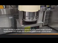 Промышленное тесто обрабатывающего оборудования пекарни разделяя 3 формируя плиты 30-180г video