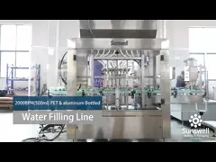 Линейный жидкостный тип машины завалки бутылки 500ML поверхностный дозируя video