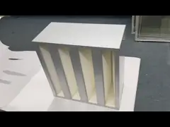 High Efficiency Compact HEPA Filter 592x592x292mm With Galvanized Frame video