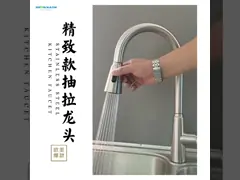 Брызги кухни выстукивают смеситель 2075-SS Spout Gooseneck свода Retractable спрейера высокий video