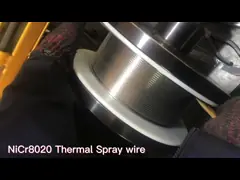 1.6mm NiCr80/20 Thermal Spray Wire Equivalent To Tafa 06C METCO Nickel #30 Praxair 80/20 video