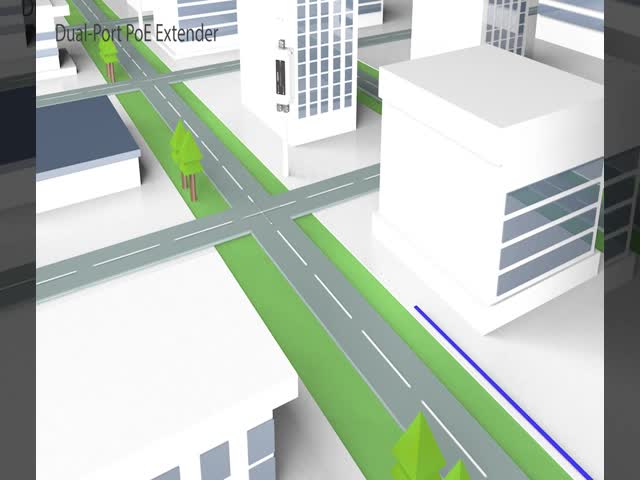 наполнитель на открытом воздухе IP67 локальных сетей 45W PoE делает водостойким