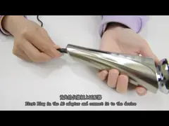 Дом прибора красоты стороны ультразвуковой волны RF использует красную голубую светлую терапию video