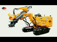 Сверхмощный Crawler снаряжения сверла утеса 63Kw установил гидравлическое Dth video