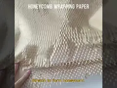 Упаковочная бумага Kraft сота 80gsm подарка декоративная video