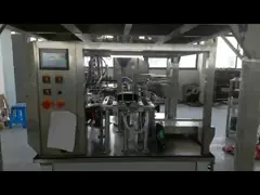 2.3kw Zipper Pouch Packing Machine 200mm Width PLC For Granular