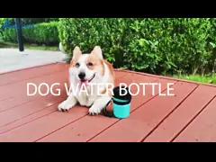Портативная машинка бутылки с водой выжимкы течебезопасной собаки дизайна раковины выпивая video