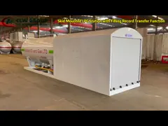 Стандарт NNPC DPR 15000 литров станция скида LPG 7,5 тонн с измерителем прокачки video