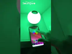 Дистанционное управление SMD5730 шарика диктора Bluetooth переходника RGBW E27 video