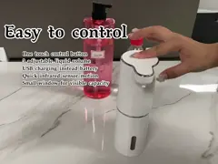 Белизна ABS 800mAh распределителя мыла ультракрасного датчика 300ML автоматическая video