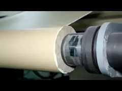 система разрезая машины резца рулона ткани 380V автоматическая разгружая video