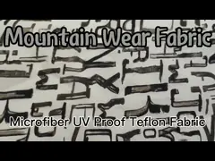 Нейлон 100% напечатал тефлон 15Dx15D 35gsm доказательства ткани Microfiber УЛЬТРАФИОЛЕТОВЫЙ video