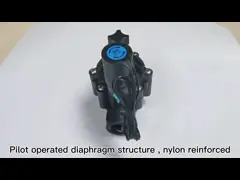 BSP продевают нитку 1,5 нейлон клапана соленоида 150P водопотребления для орошения дюйма video