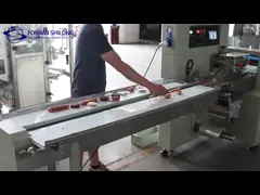 Завалка воздуха пакуя машины 4020mm устранимой подачи полотенца гостиницы горизонтальная Antiwear video