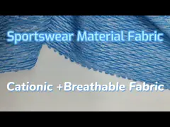 Sportkleidungs-materieller Gewebe 75D 40D 145gsm 150cm kationischer Spandex 96 Nylon4