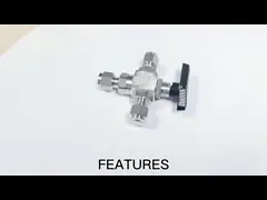 Нержавеющая сталь шарикового клапана высокого давления ОД Ферруле трехсторонняя 3000 Пси силы руководства video