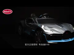 2.4G RC Bugatti Divo лицензировало автомобиль детей с большим размером 128x72x47cm video