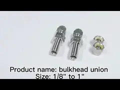 Штуцер трубки Ферруле двойника соединения перегородки соединитель штуцеров соединительной трубы 1/4 3/8 1/2» video