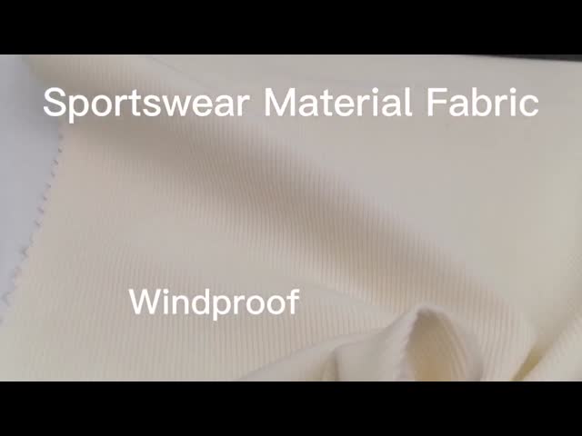 75% Polyester 25% Spandex Sportswear Material Fabric 290gsm 150D+40D Windproof