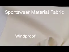 75% Polyester 25% Spandex Sportswear Material Fabric 290gsm 150D+40D Windproof