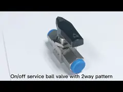 Шариковый клапан 3000пси давления нержавеющей стали пути руководства 2 высокий video