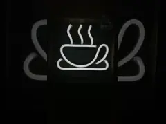 Изготовленная на заказ неоновая вывеска изображения текста логотипа для домашнего офиса кофейной чашки video