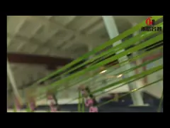 Автоматическое PE PP основало линию 230kg/H машины продукции пряжи искусственной дерновины травы плоскую video