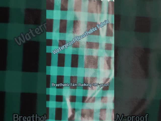 Patterned 85GSM Waterproof Breathable Fabric 50DX50D 150CM UV Proof
