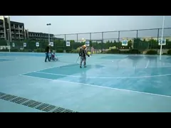 Настил баскетбола CN-S04-C Кристл и резинка и пограничный слой video