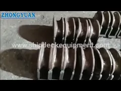 Тип палуба CB/T 435 b установил внутренний горизонтальный корабль Fairlead ролика причаливая оборудование video