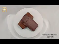 Неподдельный кожаный логотип темной ой-зелен сумки женщин моды изготовленный на заказ video