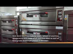 Commercial Bakery Machine Oven 2 Sightglass Fire Monitor 0.9 Kg/H Controlled Separately
