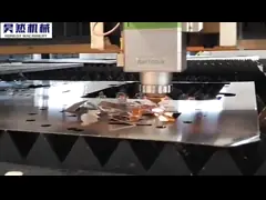 Пульсированный автомат для резки лазера волокна плиты со стабилизированным представлением video