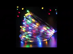 дистанционное управление светов медной проволоки 20M зеленое теплая белая строка приведенная освещает 200 привело звездные света video