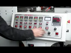 Слипчивый цвет 4 печатной машины 650mm ярлыка Flexo с быстрой скоростью video