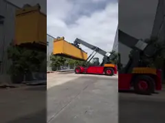 45000kgs Load Container Reach Stacker With CUMMINS Engine
