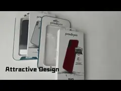 Коробка прозрачного случая телефона бумаги с покрытием упаковывая, коробки изготовленного на заказ твердого подарка доски упаковывая video